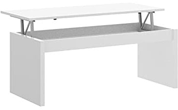LIQUIDATODO ® - Mesa de centro elevable moderna y barata en blanco brillo