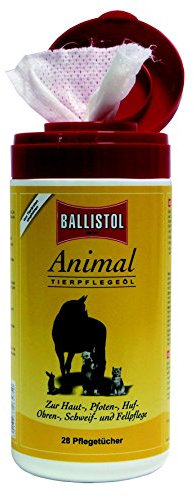 2 x Spenderbox je 28 Stück Einwegtücher Ballistol Animal Pflegeöl für alle Vierbeiner