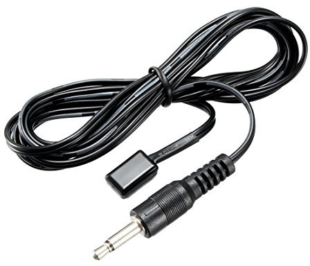 sourcing map IR Infrared Emitter Extension Cable 4.9ft Long 45 Degree Emission Angle 3.5mm Jack Single Black Head