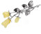 Ambre Argent sterling Fleur Rose Broche/pince – Style vintage roses Broche Bijoux (Crème)