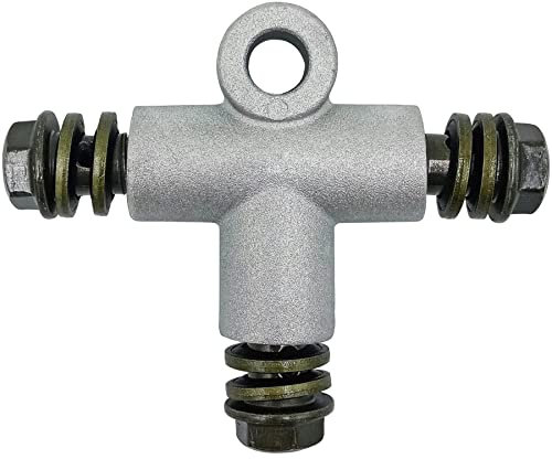 kweiny Raccord de tuyau de frein hydraulique pour motocyclette Adaptateur à trois voies avec boulon creux M10(Circulaire)