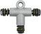 kweiny Raccord de tuyau de frein hydraulique pour motocyclette Adaptateur à trois voies avec boulon creux M10(Circulaire)