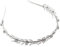Amosfun griechische römische Göttin Stirnband Krone Kopfschmuck Braut Hochzeit Kopfschmuck Haarschmuck Silber