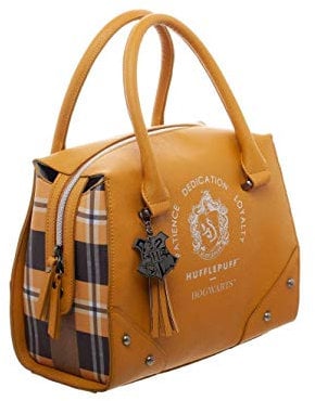Bioworld Merchandising Handtasche Hufflepuff Plaid Top Harry Potter