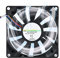 4 Pin CPU Cooling Fan, 2V 0.3A 8cm Heat Sink Fans, Double Ball Bearings, PWM Temperature Control Cooler, Low Noise and Durable, for Desktop Computer Case