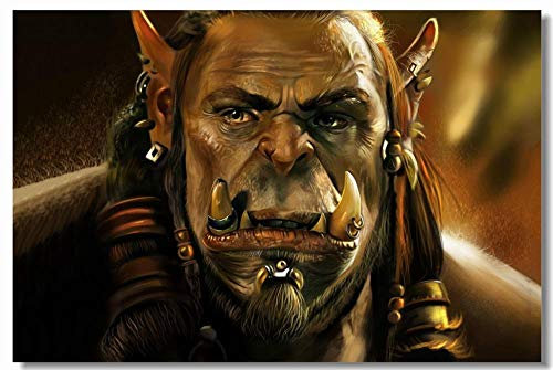 HUGF Wandtattoo Benutzerdefinierte Leinwand Wandbild World Poster Warcraft Wandaufkleber Wandbild WOW Wallpaper Schlafzimmer Aufkleber