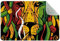 Teppich mit Rasta-Grafikmuster, rutschfest, für Wohnzimmer, Schlafzimmer, Mädchen, Jungen, Kinderzimmer, Schlafsaal, Kinderzimmer, 61 x 40,6 cm