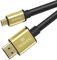 MOSHOU Câble Micro HDMI vers HDMI ultra haute vitesse 8K @ 60Hz, 4K/2K/1080P@120Hz Micro HDMI 2.1 avec Ethernet pour GoPro, Sony, Nikon, Canon, Appareil photo, tablette, ordinateur portable (3 m)