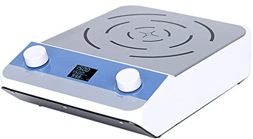 Amhuui Agitador Magnético con Placa Calefactora, Agitador Magnético con Placa Calefactora Digital LCD con Placa De Trabajo De Aluminio Revestido De Cerámica, Sensor De Sonda De Temperatura Y Soporte