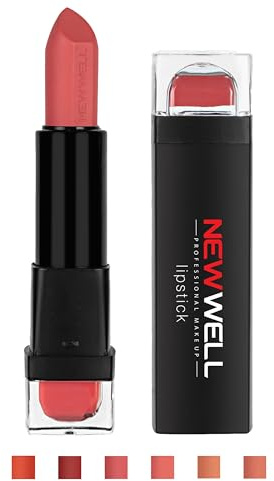 NEWWELL Lippenstift Matt, Intensive Farben, 24 Stunden Langanhaltender Matt-Effekt, Elegante Lippen, Verschiedene Farbnuancen (05)