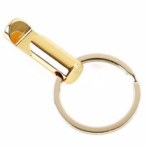 Beer Bottle Lifter Personalized Keychain Outdoor Small Brass Portable Key Ring Beer Bottle Opener Drinking Tools, Golden Color