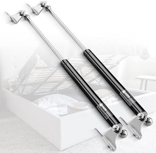28Inch 200Lbs/890N Gas Struts Springs Shocks Lift Support for Boat Cover RV Bed Storage Heavy Duty Toolbox Lid Trash Bin Outdoor Bench Cabinet Trap Door Trailer Floor Hatch 2pcs by IAQWE