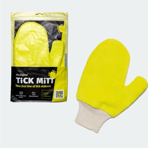 TickMitt Zecken-Handschuh (Müheloser Zecken Entferner für Mensch & Tier, Perfekt zum Zecken Entfernen ohne Chemie, Alternative zur Zeckenzange & Zeckenhalsband für Hunde)