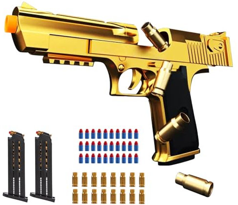 Toy Gun, Educational Toy Model, EVA Safety Foam Soft Bullet, Toy Foam Shock Wave Soft Bullet Game Gun, Non-Aggressive Children'sToy Holiday Surprise, Toy Guns for Boys 8-12