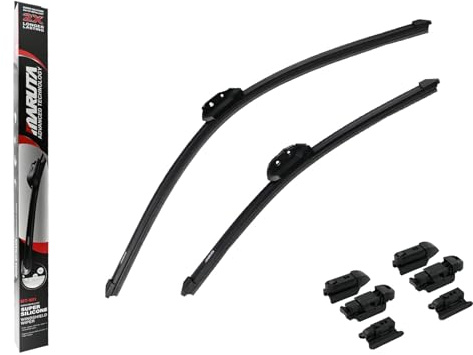 MARUTA Lotus Perl-Effekt Scheibenwischer SET 650 mm / 400 mm - universal - | Wischergummis aus Spezial Silikon für Perleffekt