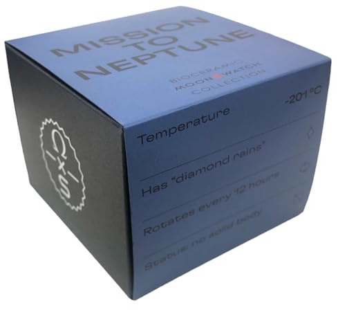 Moonswatch Armbanduhr für Omega x Swatch Mission to Neptune aus Biokeramik