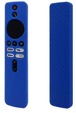 Remote Control Case Cover Compatible for 2023 Xiaomi Mi 4K TV BoX 2nd Gen, TV Remote Control Silicone Anti-slip Anti-drop Sleeve(Case Only) (blue)