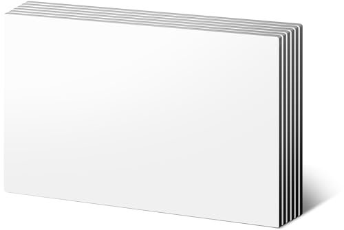 LLPT Fogli Magnetici Cancellabili a Secco 6PCS 21CM x 32CM Riutilizzabili Lavabili Senza Adesivo Adesivo Tagliabile Note per Frigorifero Scaffale da Tavolo Lavagna Colore bianco (MSW598)