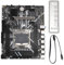 Dpofirs Placa Base X99 LGA 2011-3, para E5 V3 V4, Serie I7 58xx 68xx, Placa Base para Servidor de PC, 4 X DDR4 DIMM, Tarjeta de Red Integrada, 6 X SATA3.0, 4 X USB 3.0, 4 X USB 2.0
