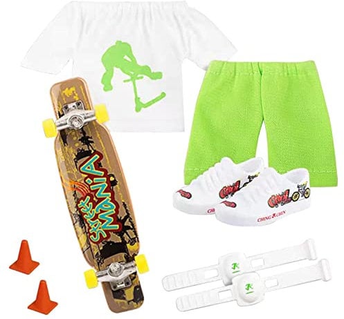 Finger Scooter Set, Finger Spielzeug Set Skateboard Für Die Finger Skateboard Skate Park Fingerboards Finger Schuhe Fingerhose Fingerscooter Mit Hose Und Schuhen Halloween Favor