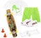 Finger Scooter Set, Finger Spielzeug Set Skateboard Für Die Finger Skateboard Skate Park Fingerboards Finger Schuhe Fingerhose Fingerscooter Mit Hose Und Schuhen Halloween Favor