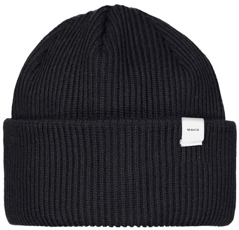 MAKIA Unisex Mütze schwarz/weiß One Size