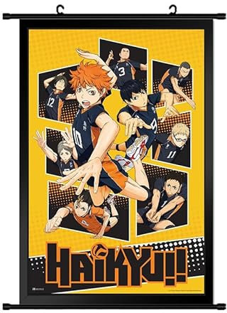 Xinchangda Haikyuu!! Anime Poster Wandscroll Wandmontage Wohnzimmer Schlafzimmer Anime Fan Dekorative Wanddekoration Geschenk