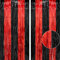 jijAcraft Black Red Tinsel Curtains: 2pcs Glitter Metallic Tinsel Foil Fringe Curtains, 1 x 2m Backdrop Curtain, Party Streamers Curtain Decoration for Birthday Wedding Graduation Halloween Party