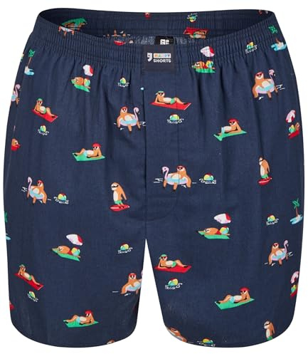 Happy Shorts X Herren Boxershorts, Boxer und Shorts mit Suspense, Farbe:Design 13, Grösse:S