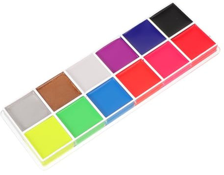 FRCOLOR Pintura Facial De Halloween 12 Colores Maquillaje Facial Waterproof