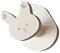 SZYDD Porte-manteau mural en forme de lapin en bois avec joli ourson pour accrocher serviettes, sacs, chapeaux, vêtements