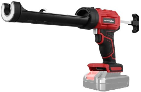 QWORK® Pistola per Cartucce a Batteria, Pistola Silicone a Batteria con Velocità Regolabile, Pistola per Cartucce Elettrica senza Batteria, Compatibile con Makita 18V Batteria