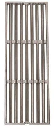 SANTOS Guss-Grillrost - Grillrost Edelstahlguss - passend für Broil King Baron & Crown - Grillrost 15,5x44cm - Gasgrill-Ersatz-Grillgitter aus gegossenem Edelstahl