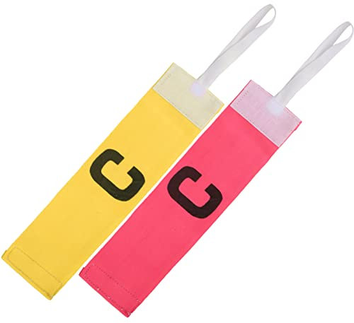 Kapitänsarmbänder für Fußball, Fußball-Kapitänsarmband aus Nylon mit 10 Stück Kapitänsbinde für Fußball (PINK)