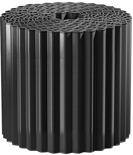 Metall-Gartenzaun-Bordüre, Landschaftsumrandung, hochfester Gartenzaun, 600 x 15 x 0,05 cm/1200 x 15 x 0,05 cm, einfach zu bedienen, tragbar für Rasen, Blumenbeet, Gartenzaun