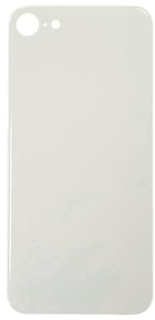 Smartex® Backcover Glas kompatibel mit iPhone SE 2020 | Glas Rückseite Ersatz (Weiß)