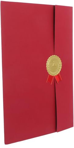 Uonlytech Zertifikatshalter Mit Goldfolie Für Und Auszeichnungen Dreifach Gefaltete Dokumentenhüllen Für Abschlusszertifikate Und Besondere Anlässe