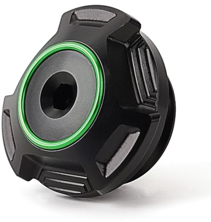 LLIDFONK Für Kawasaki Z900 Z650 RS Z400 Z500 Z800 Z1000SX Ninja 400 500 650 1100SX SE ZX4RR Versys650 Aluminium Motorrad Zubehör Öleinfüllstutzen Schutz ER6N ER6F Öleinfülldeckel (Grün)