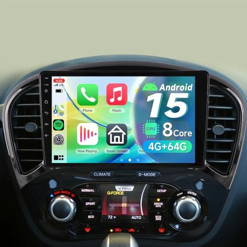 ACAVICA 8 Core AI Android 15 Radio for Nissan Juke F15 Infiniti ESQ Low-End | 9 4+64G Nissan Juke Radio Gemini AI Wireless CarPlay Android Auto SWC Bluetooth WiFi GPS Navigation DSP FM/RDS Rear Camera
