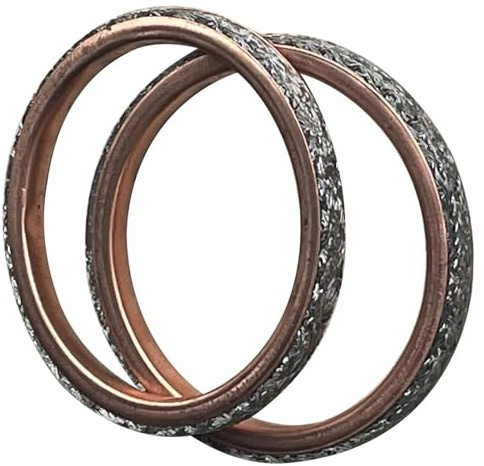 RTSMD Auspuffdichtung Für Yamaha FZ8 800 N NA S SA (2010–2016), FZS 1000 S (2001–2005), MT-09 850 SP Sport (2013–2019), 44 X 3,5 Mm Dichtungssatz(2 Stk)