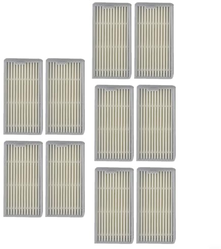 GANCEI Kit di ricambio per filtri aspirapolvere robot da 10 pezzi per SilverCrest per SSR 3000 A1, filtro HEPA lavabile per la pulizia domestica