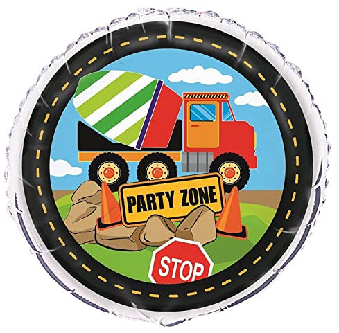 Folien-Luftballon - 45 cm - Baustellen-Party