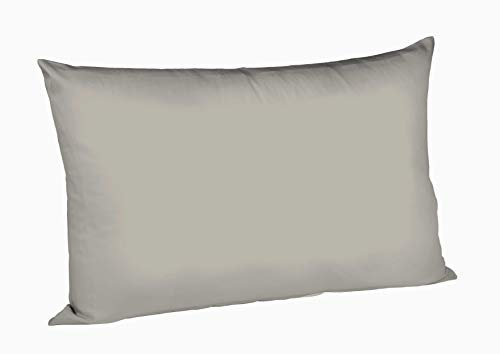 fleuresse 9200 Colours Interlock Jersey Kissenbezug aus 100% Baumwolle, Oekotex Standard 100, 40 x 60 cm, grau