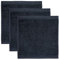 möve Superwuschel Seiftuch 30 x 30 cm aus 100% Baumwolle, dark grey 3er Set