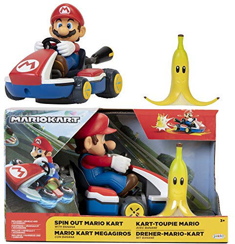 Nintendo Super Mario Véhicule de Course Toupie Mario Rouge 408744