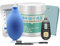IRIVER BLANK Hearing Aid Cleaning Tools Kits, with Wax Loop Air Blow Brush Batteries Tester Wipes Dryer Case Desiccant Dry Jar,Wire Accessories