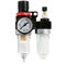 Keenso 1/4 Filtro Aria compressore, Regolatore Pressione Aria Separatore Acqua-Olio Filtro compressore aerografo con Coppa lubrificatore per di Utensili Pneumatici