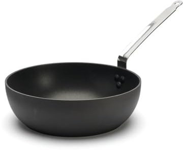 DE BUYER - Sauteuse bombée antiadhésive CHOC INTENSE en aluminium - Diamètre 28 cm -, Noir