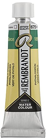 Rembrandt Tube d'aquarelle 10 ml Vert de phtalo 675 (05016750)