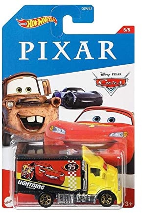 Hot Wheels Disney Pixar Cars Hiway Hauler Modellauto Auto LKW Maßstab 1:64 aus Metall Die-Cast Lightning McQueen Carl Werkzeug Ratsche
